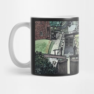 Oxford Canal Oxfordshire England Art Landscape British Mug